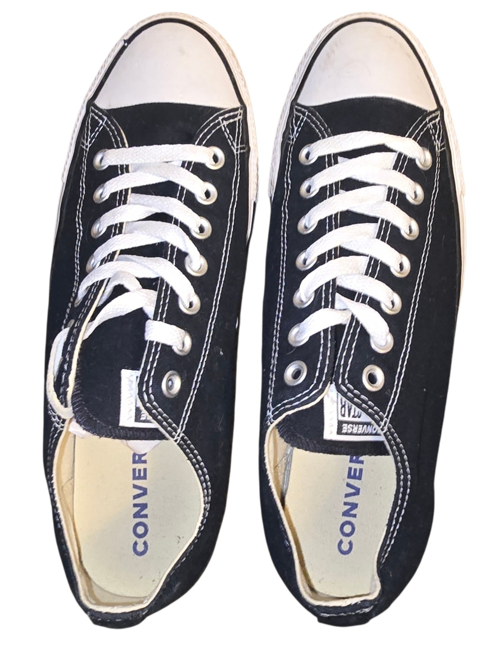 Converse All Stars Black & White Low Top Canvas Sneakers for Men